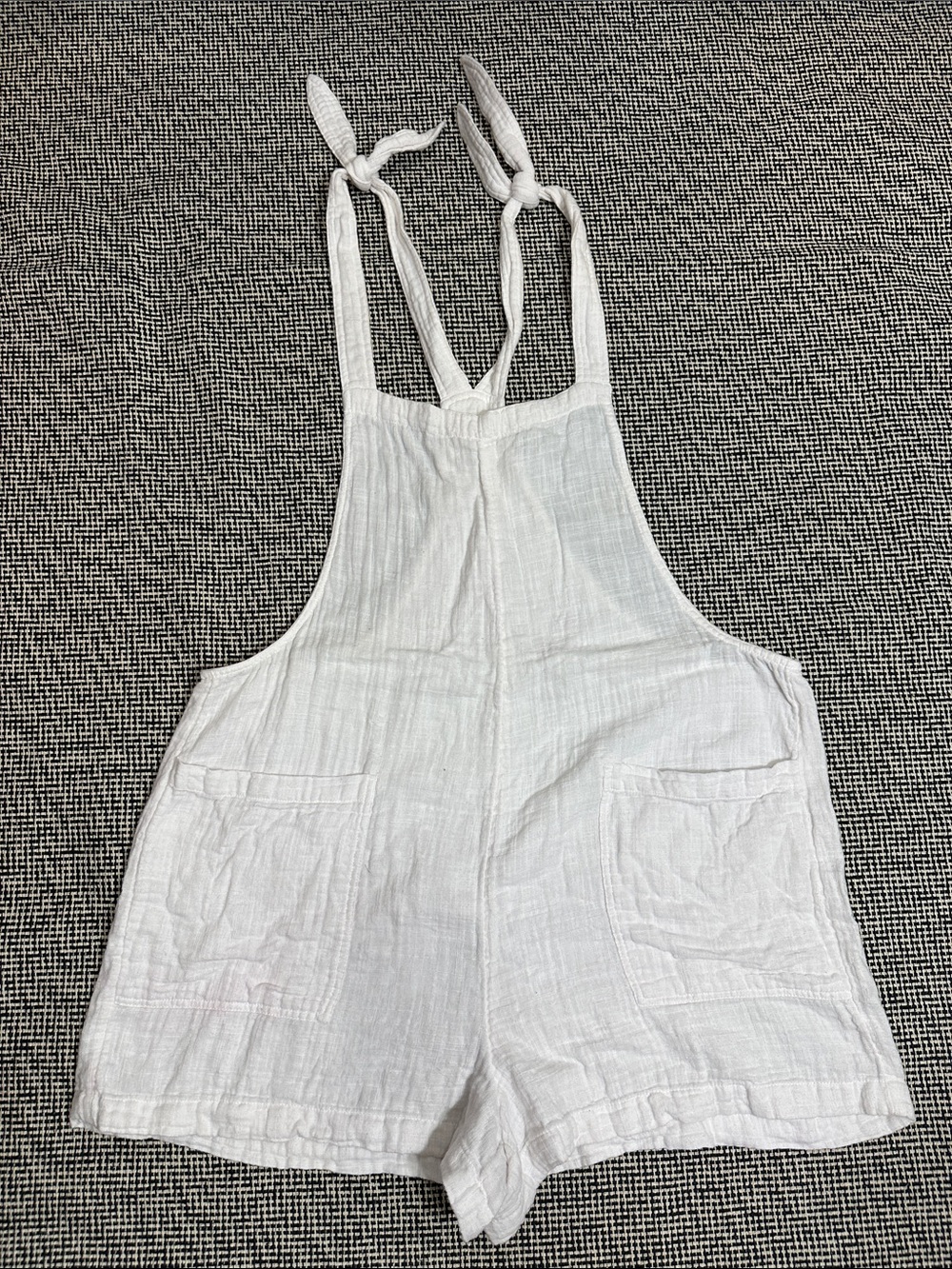 aerie White Gauze Button-Up Top